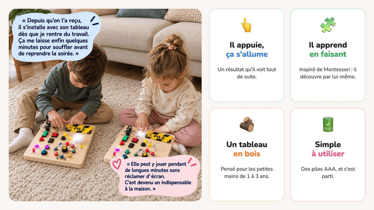 Enfants jouant avec LumiP'tit